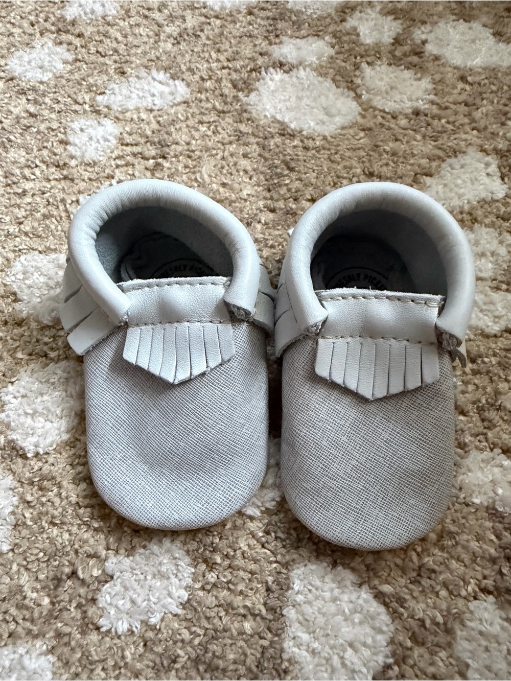 Freshly Picked Gray Moccasins Size 3